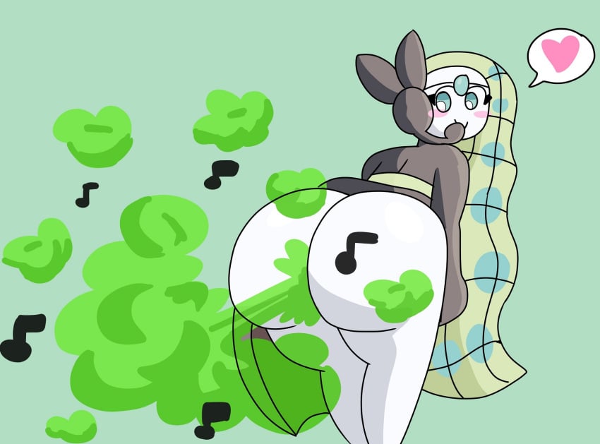 adorable big_butt brap brappycatty cute fart fart_fetish farting farting_at_viewer meloetta meloetta_(aria_form) pokemon yoshizilla