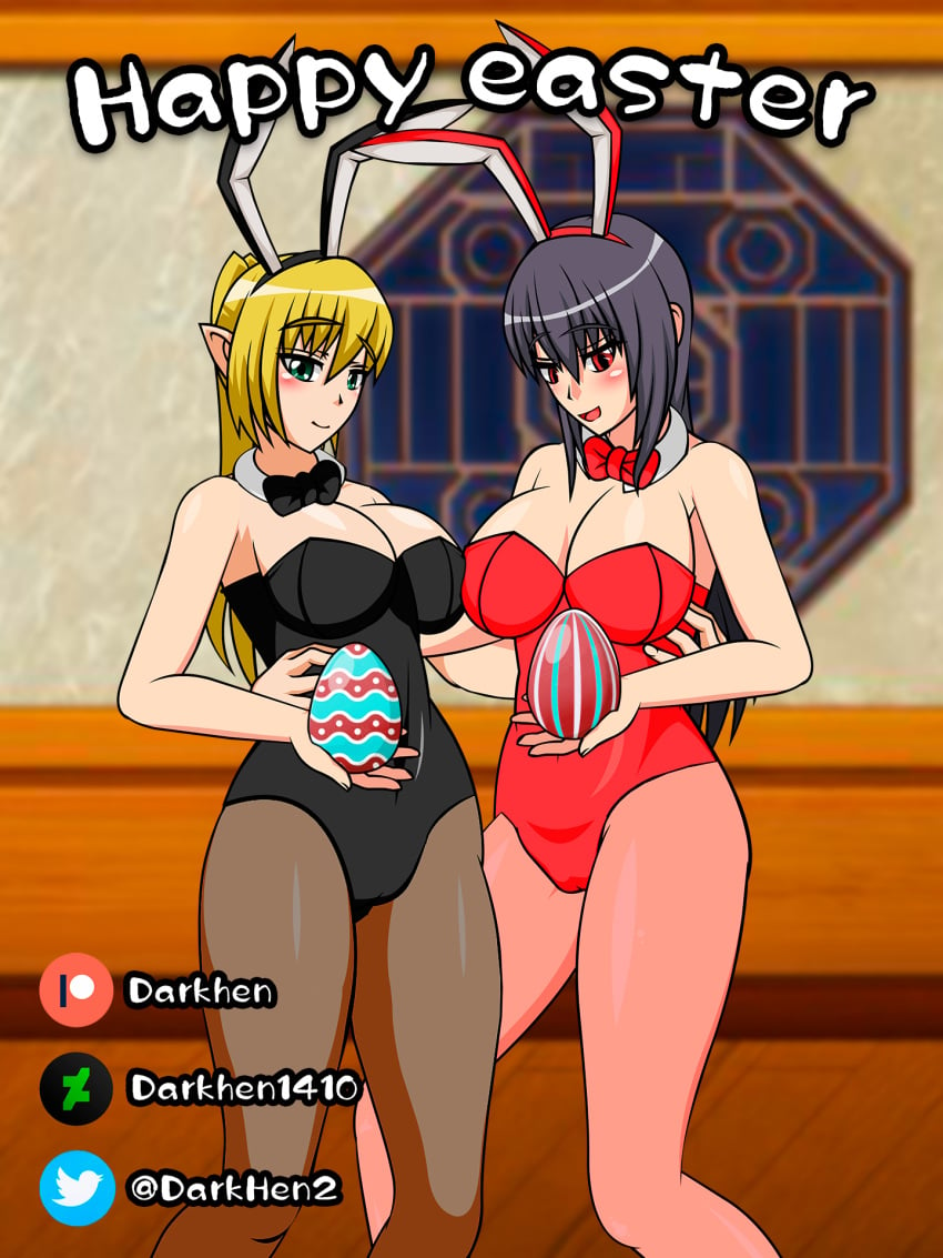 darkhen1410 easter_bunny easter_egg koooon_soft koooonsoft_angel_girl koooonsoft_shinobi_girl