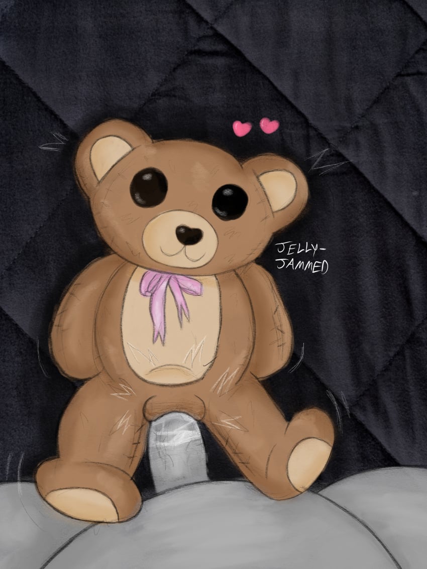 1boy 1boy1girl 1girls anthro bear bear_girl bedsheets beige_body beige_fur beige_skin black_eyes black_nose blush bow bow_ribbon brown_body brown_fur brown_skin cock cum_in_pussy cum_inside dark_background ejaculation erection female female_focus female_penetrated flat_chest flat_chested fur furry genitals grey_skin heart human indoors jammedjelly looking_at_viewer lying lying_on_back lying_on_bed male/female mammal naked_female no_breasts no_emotion nude on_back penetration penis plush plushie plushophilia pussy ribbon seam_(sewing) seams seductive seductive_look seductive_smile sex sex_toy simple_background smile stitch_(sewing) stitches straight sweat teddy_bear teddy_bear_(species) thighs unseen_male_face vagina vaginal_penetration vaginal_sex vein video_games