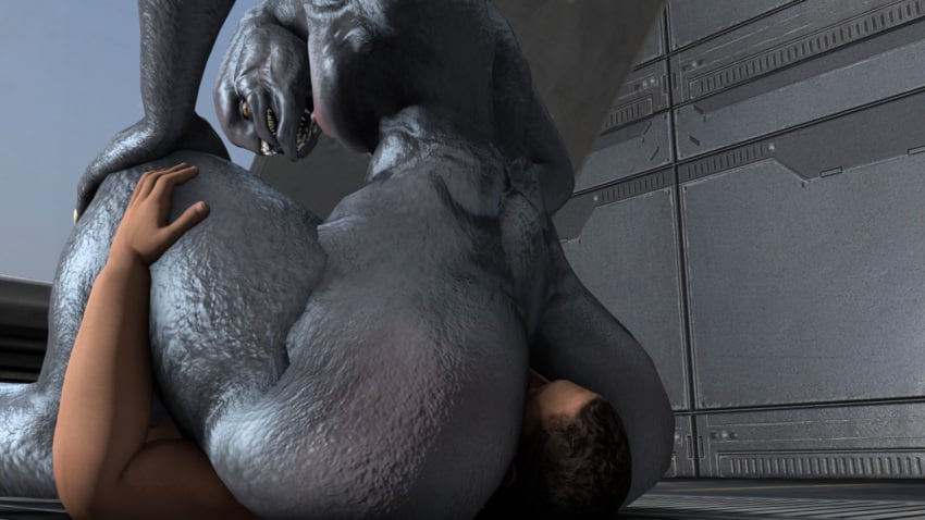 2boys 3d alien alien/human ass big_butt facesitting femboy forced forced_facesitting gay halo_(series) huge_butt human interspecies looking_back looking_down male male/male male_only males_only nude pyro_enthusiast sangheili sex