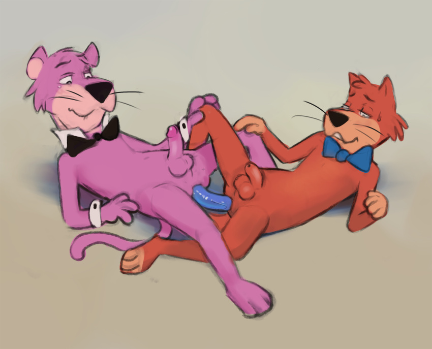 2boys anal anal_masturbation anal_sex animal_genitalia animal_penis balls bow_tie brown_fur cute dildo drawfag erect_penis erection flaccid flaccid_penis gay hanna-barbera jellystone_(hbo_max) male masturbating masturbation mr._jinks nervous paws penis pink_fur pixie_and_dixie_and_mr._jinks sex sex_toy sharing_dildo snagglepuss tagme testicles unknown_artist vulgarstarling yaoi