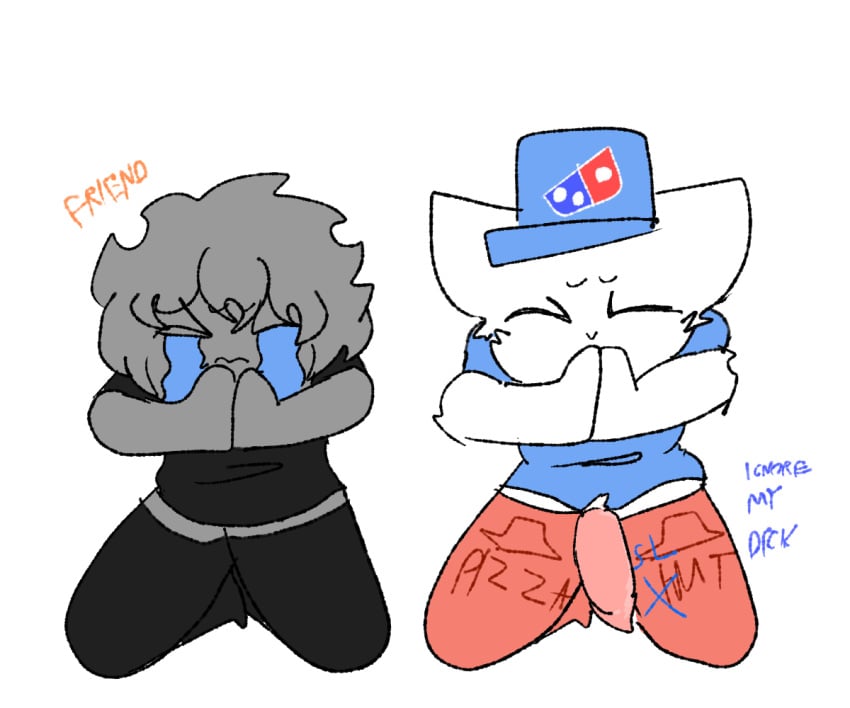 2people anthro apologizing artist_self-insert domino's_pizza dominos_(dominospizzadelieveryguy) dominospizzadelieveryguy furry on_knees roblox self_upload tagme