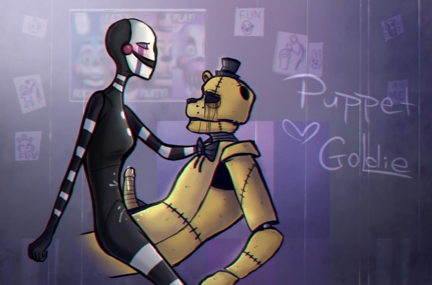 canon_appearance five_nights_at_freddy's five_nights_at_freddy's_2 golden_freddy golden_freddy_(fnaf) marionette_(fnaf) puppet_(fnaf) tagme