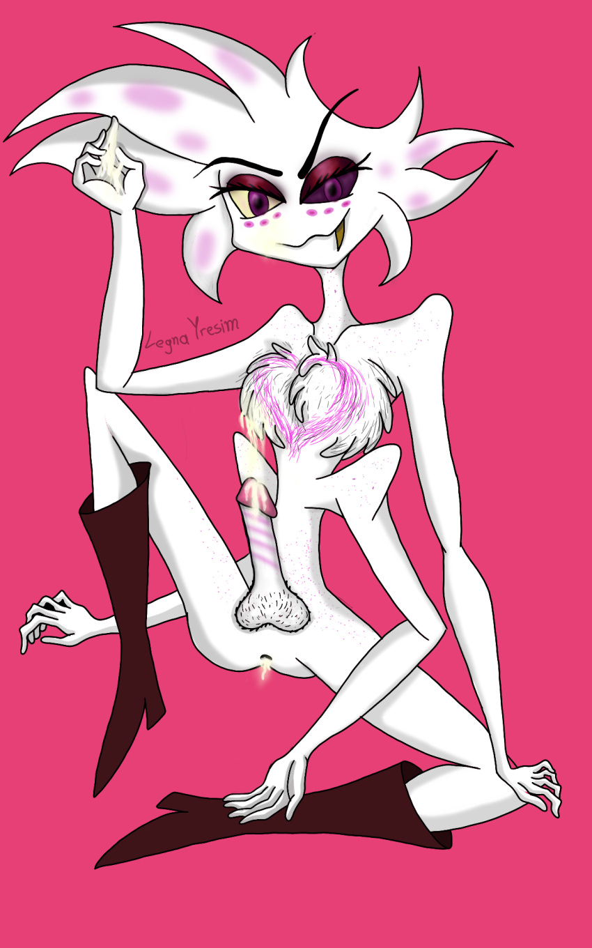 angel_dust_(hazbin_hotel) anthro arachnid cum cum_in_ass cum_in_hair cum_in_hands cum_on_body cum_on_breasts cum_on_penis cumshot femboy furry gay hands hazbin_hotel legna male_only masturbation solo solo_male vivienne_medrano