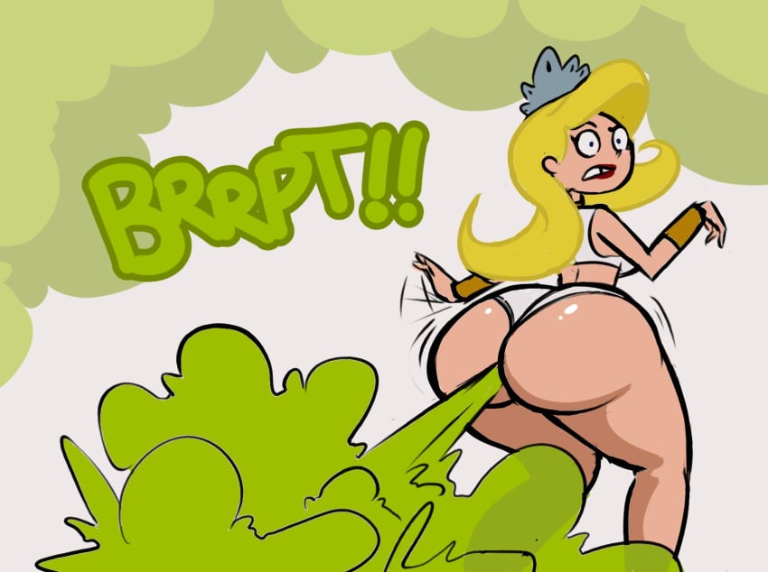 ass big_ass big_butt blonde_hair eris_(billy_and_mandy) fanning fart fart_cloud fart_fetish farting farting_at_viewer female lolotron6 panties the_grim_adventures_of_billy_and_mandy tiara yoshizilla