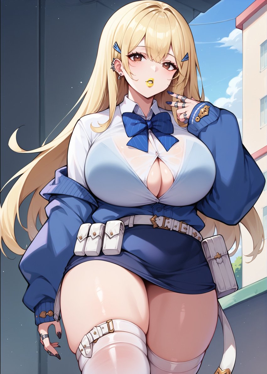 ai_generated big_breasts big_butt blonde_hair game goddess_of_victory:_nikke kawaii_waifus tia