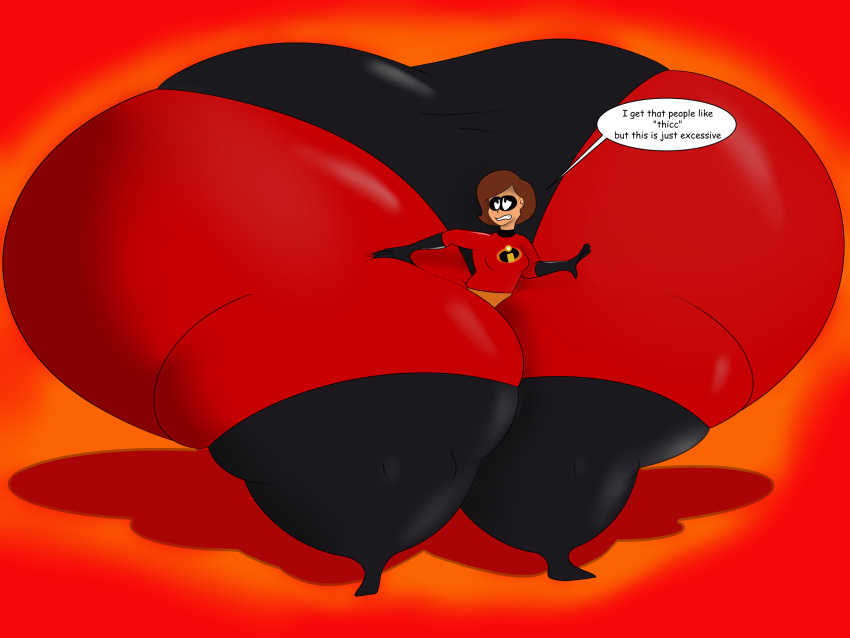 ass ass_bigger_than_body ass_expansion ass_focus big_ass bottom_heavy brown_hair bubble_butt cause4alarm colored colossal_ass dialogue disney elastigirl enormous_ass female female_only gigantic_ass hands_on_ass helen_parr high_heel_boots huge_ass hyper_ass large_ass looking_back massive_ass mature_female pixar superhero_costume tagme the_incredibles thick_thighs thunder_thighs voluptuous wide_hips worried