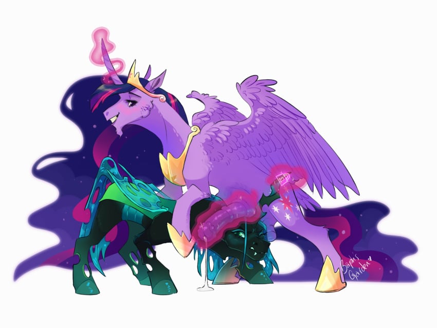 alicorn baphsgarden big_penis changeling chrylight digital_drawing_(artwork) dusk_shine_(mlp) female_only feral_on_feral friendship_is_magic horn horse horsecock horsecock_futanari magic magic_penis my_little_pony pony precum presenting prince_dusk_shine_(mlp) princess_twilight_sparkle_(mlp) queen_chrysalis_(mlp) queen_twilight_sparkle_(mlp) submissive_female twilight_princess twilight_sparkle_(mlp) wings