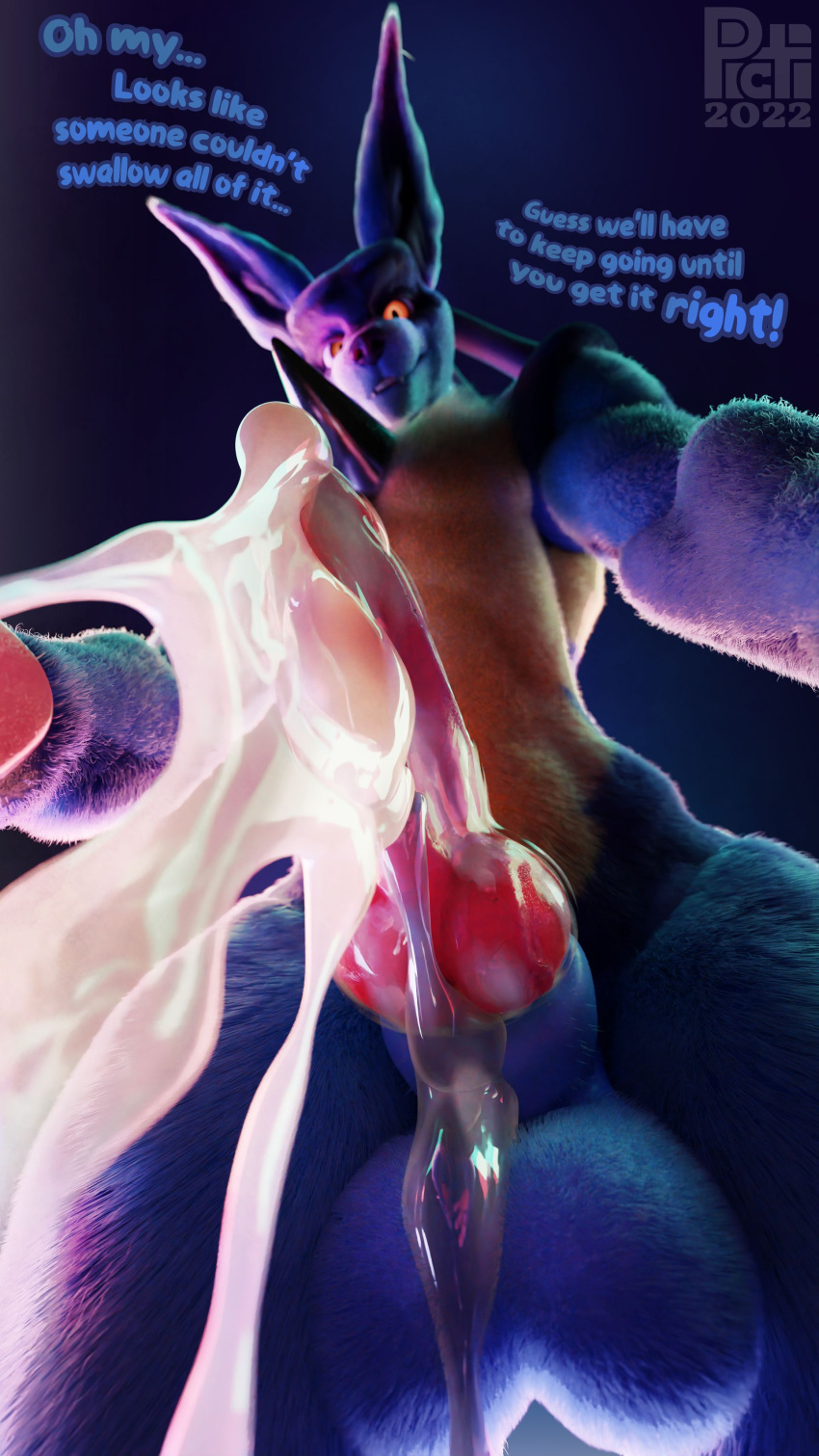 absurd_res bodily_fluids cum dude first_person_view genital_fluids hi_res lucario male nintendo picti pokemon pokemon_(species) solo_male video_games