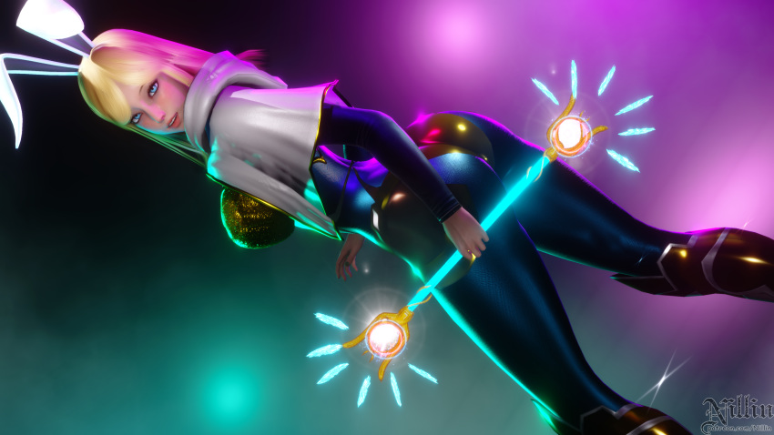 3d breasts huge_ass league_of_legends looking_at_viewer luxanna_crownguard nillin_(artist)