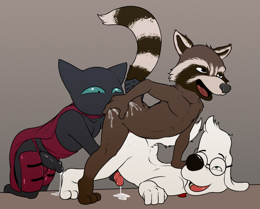 20th_century_fox 3boys anal anal_sex balls cartoon_network cat crossover cum cum_on_ass dog domestic_cat domestic_dog drai_(artist) dreamworks gay glasses guardians_of_the_galaxy handjob jay_ward_productions male male/male male/male/male male_only mao_mao:_heroes_of_pure_heart marvel marvel_cinematic_universe masturbation mr._peabody mr._peabody_and_sherman nude open_mouth penis raccoon rocket_raccoon rocky_and_bullwinkle sheriff_mao_mao_mao threesome tongue universal_studios warner_bros warner_brothers yaoi