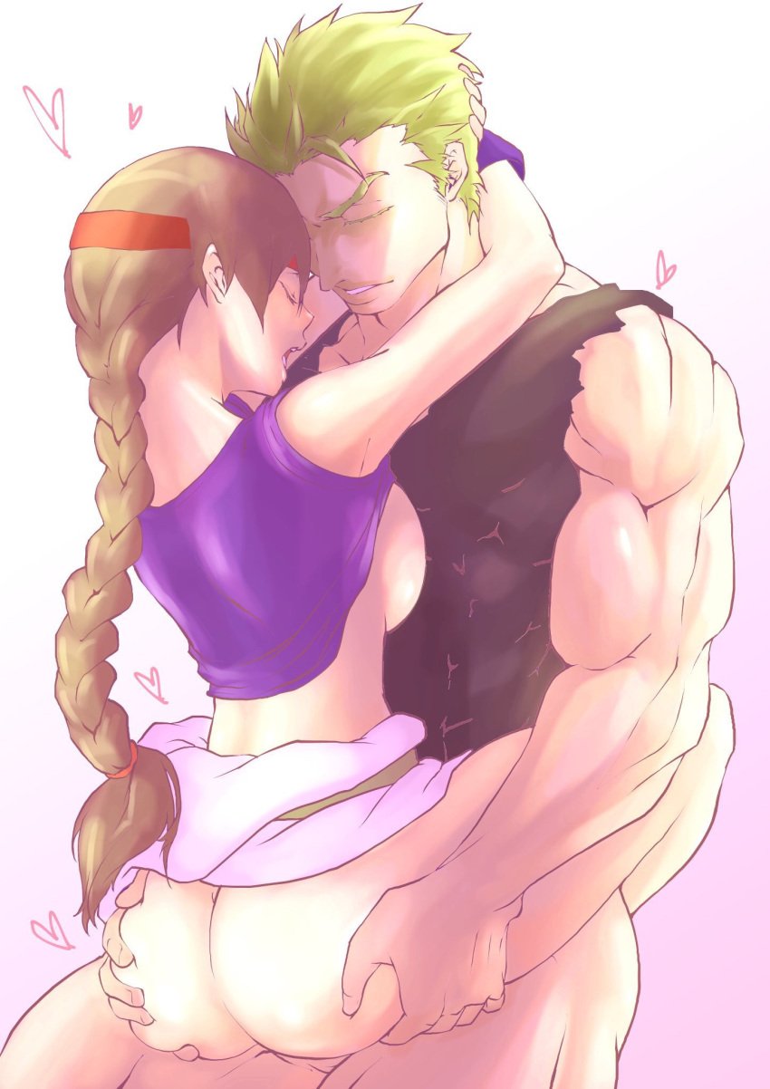 1boy 1girls arms_around_partner art_of_fighting artist_request asian asian_female asian_male ass ass_grab big_ass blonde_hair bottomless brother brother_and_sister brown_hair butt_grab closed_eyes clothes_around_waist deep_skin embrace embracing female headband implied_sex incest king_of_fighters legs_around_partner legs_around_waist long_hair male muscular_male open_mouth ponytail ryo_sakazaki sakazaki_brotherly_incest sex siblings sideboob sister snk straight suspended_congress tagme_(artist) tomboy top_lift yuri_sakazaki