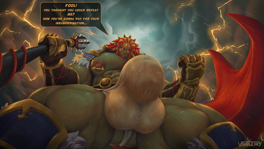 abs biceps bodybuilder bulge cum flaccid ganondorf ganondorf_(hyrule_warriors) huge_cock hyrule_warriors male male_focus male_only muscle muscles muscular muscular_arms muscular_ass muscular_back muscular_legs muscular_male muscular_thighs nipples pecs smegma solo solo_male veins viewed_from_below voidlesky