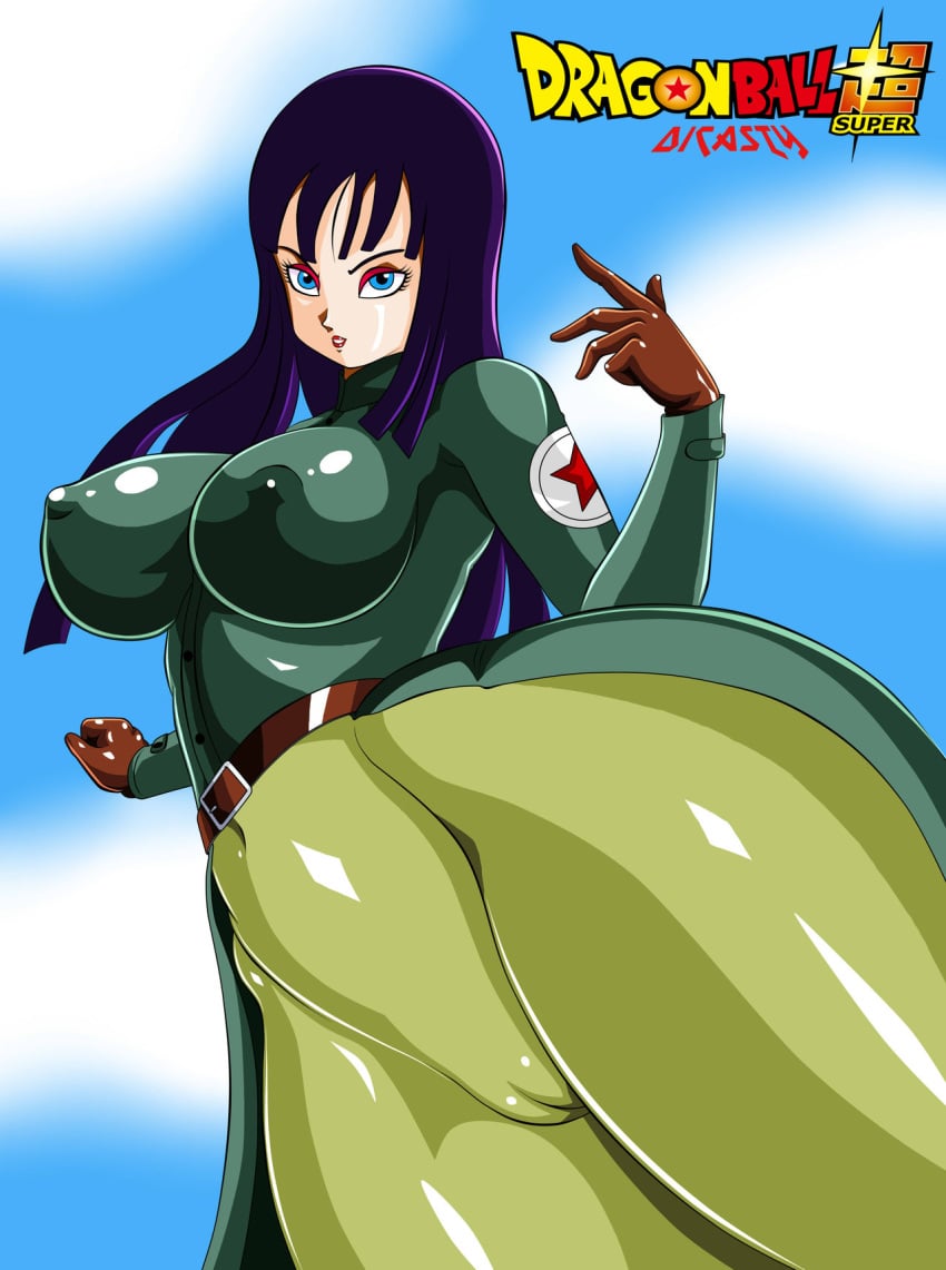 1girls 2022 big_ass big_breasts big_butt brown_gloves dicasty dragon_ball dragon_ball_(classic) dragon_ball_super female female_focus female_only future_mai lipstick long_hair mai_(dragon_ball) nipple_bulge nipples_visible_through_clothing purple_hair pussy_visible_through_clothes seductive shounen_jump thick_ass thick_thighs thighs