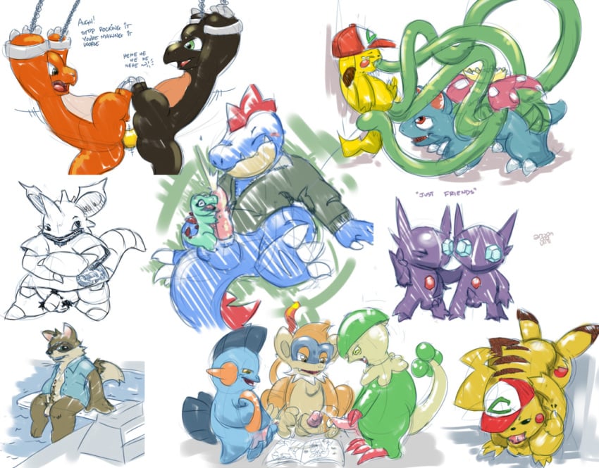 argon_vile ashchu breloom charmeleon feraligatr fur marshtomb monferno nidoking nintendo pikachu pokemon pokemon_(anime) pokemon_(species) pokemon_dppt pokemon_gsc pokemon_rgby pokemon_rse sableye tagme tail totodile venusaur