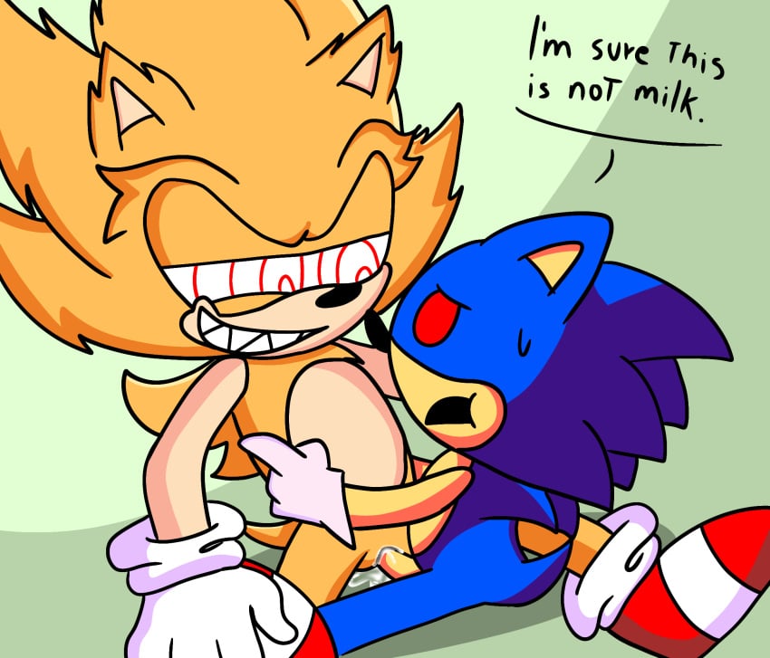 2boys blue_fur creepypasta cum cum_in_ass cum_inside fleetway_comics fleetway_super_sonic gay male male/male penetration rape red_eyes sonic.exe sonic_(series) sonic_the_comic sonic_the_hedgehog sunky.mpeg sweat yellow_hair