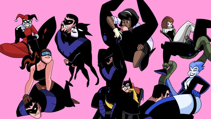 1boy 6+girls 7girls anal anal_sex ass barbara_gordon batgirl batman:_the_animated_series batman_(series) big_ass catwoman catwoman_(dcau) cunnilingus cunnilingus_through_clothes dark-skinned_female dc dc_comics dcau dick_grayson fellatio femdom fingering_ass handjob harley_quinn harley_quinn_(classic) interracial jones_boi light-skinned_female light-skinned_male livewire male male_penetrated malesub nightwing oral oral_sex pegging poison_ivy poison_ivy_(dcau) rape reverse_rape roxy_rocket sex_toy strap-on tentacle tentacle_rape the_new_batman_adventures