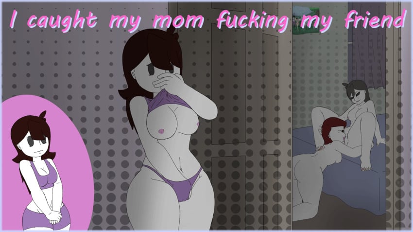 3girls animated ass bedroom cunnilingus female female_only gif hand_in_panties human jaiden jaiden_animations jaidens_mom let_me_explain_studios masturbation milf momma_lynn mr_lewdologist multiple_girls pale_skin panties rebecca_parham spying thumbnail underwear youtube youtuber yuri