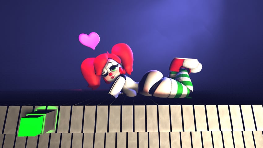 1080p 1girls 3d animatronic ass ass_up baby_(fnafsl) breasts circus_baby circus_baby_(fnaf) clown clown_girl female female_only five_nights_at_freddy's five_nights_at_freddy's:_sister_location green_eyes heart humanoid kissing laying_on_stomach loverofmemes on_stomach puckered_lips red_hair robot robot_girl robot_humanoid seductive seductive_eyes sfm shoes sister_location so87baby solo source_filmmaker summer_of_87_baby thick_thighs thighhighs twintails white_skin wide_hips wink winking winking_at_viewer