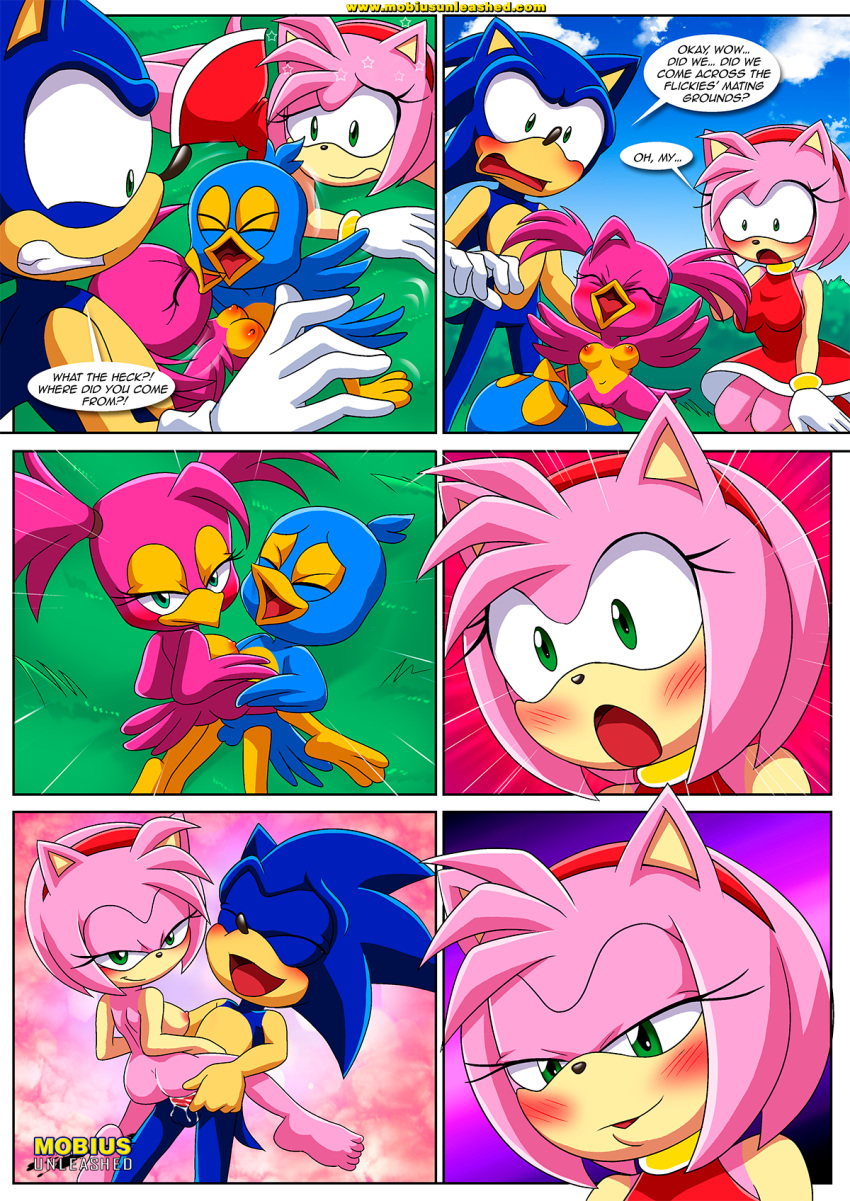 amy_rose ass balls bbmbbf bird blush breasts comic comic_page cum cum_in_pussy cum_inside female flicky male male/female mobius_unleashed palcomix penis pussy sega sex sonic_(series) sonic_the_hedgehog sonic_the_hedgehog_(series) the_mayhem_of_the_kinky_virus_(comic) vaginal_penetration vaginal_sex