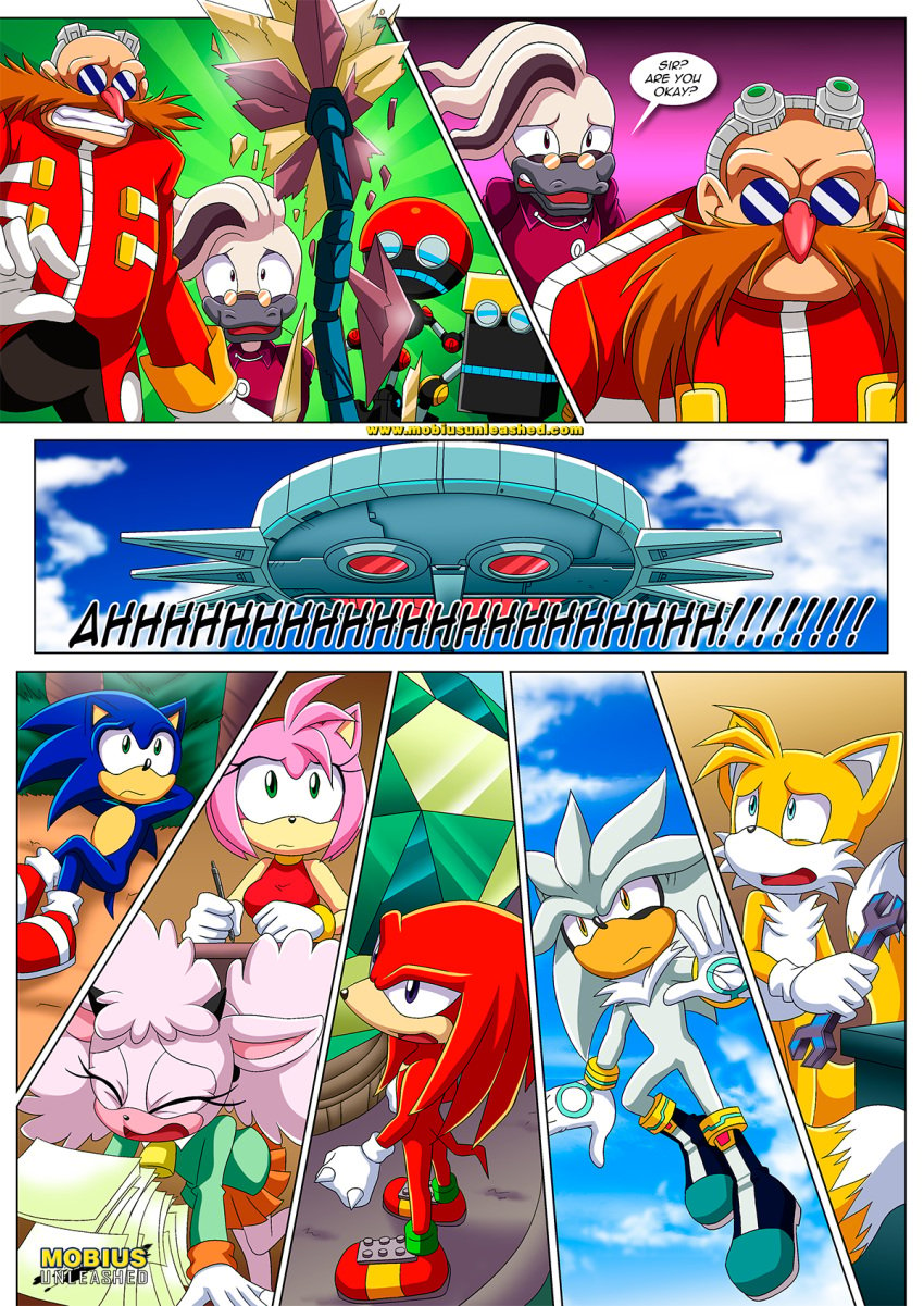 amy_rose bbmbbf comic comic_page cubot doctor_starline dr._eggman female idw_comics idw_publishing knuckles_the_echidna lanolin_the_sheep male mobian_(species) mobius_unleashed orbot palcomix sega silver_the_hedgehog sonic_(series) sonic_the_hedgehog sonic_the_hedgehog_(comics) sonic_the_hedgehog_(idw) sonic_the_hedgehog_(series) tails the_mayhem_of_the_kinky_virus_(comic)