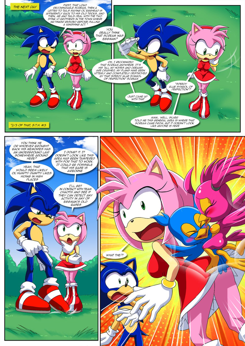 amy_rose ass bbmbbf bird blush breasts comic comic_page female flicky male male/female mobius_unleashed palcomix sega sex sonic_(series) sonic_the_hedgehog sonic_the_hedgehog_(series) the_mayhem_of_the_kinky_virus_(comic)