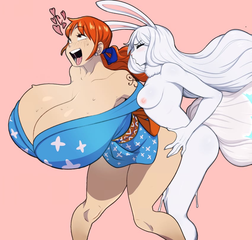 1futa 1girls afrobull ahe_gao anthro anthro_on_human anthro_penetrating areolae ass_grab big_ass big_breasts big_penis bow breasts bunny_ears bunny_girl bunny_tail busty carrot_(one_piece) cleavage clothing cum cum_drip cum_in_pussy cum_inside earrings edit edited edited_image female furry futa_on_female futanari hi_res huge_ass huge_breasts huge_cock hyper_breasts kimono kunoichi large_ass large_breasts large_penis long_hair mahmapuu massive_breasts mink_tribe minkmen_(one_piece) nami nipples numbleg one_piece orange_hair penetration pleasure_face post-timeskip rabbit_ears semen silver_hair solid_color_background sulong sulong_carrot sweat swinging_breasts tattoo thick_ass thick_penis thick_thighs third-party_edit tongue tongue_out vaginal_penetration very_high_resolution voluptuous white_fur white_hair