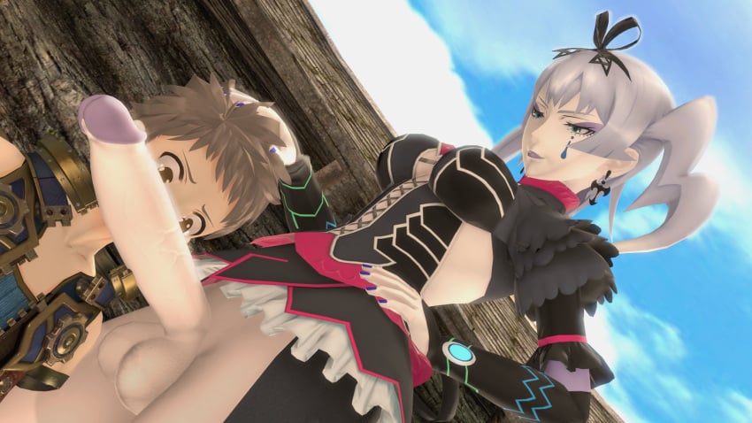 1boy 1futa 3d futa_on_male futadom futanari huge_cock imminent_sex nintendo penis_awe penis_on_face rex_(xenoblade) theboobedone vale_(xenoblade) xenoblade_(series) xenoblade_chronicles_2