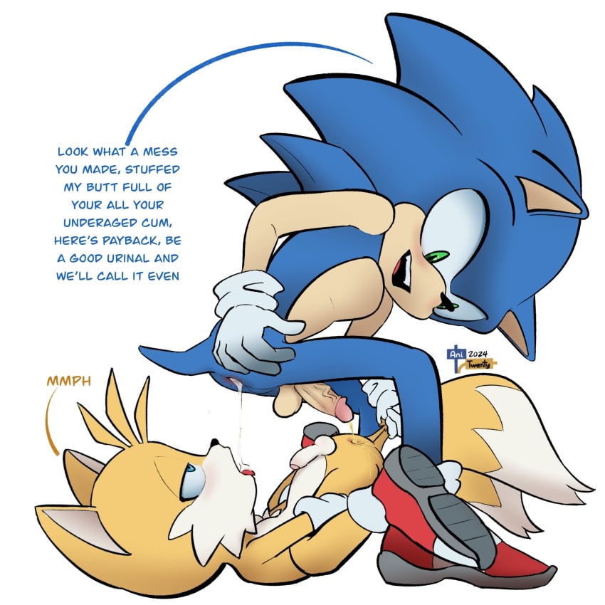 anitwenty cum_in_mouth gay male_only miles_prower miles_tails_prower non-human non-human_only piss pissing sonic_(series) sonic_the_hedgehog sonic_the_hedgehog_(series) tails tails_the_fox toony yaoi