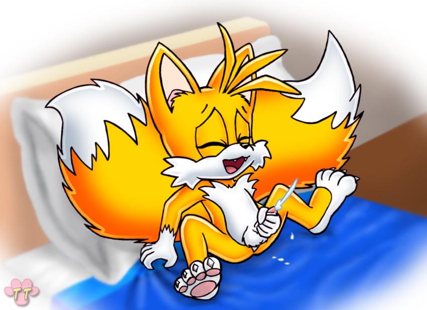 anthro canine fox fur handjob male male_only mammal masturbation nude penis solo sonic_(series) tagme tail tails twotails