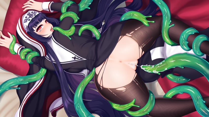 16:9_aspect_ratio 1girls 2d 3840x2160 4k 4k_resolution after_sex afterglow ahe_gao arms_bound arms_held_up ass ass_focus bed bedsheets belgerum bent_over big_ass big_butt black_hair black_hair_female black_legwear black_pantyhose blush bondage bound bound_arms bound_by_tentacles bound_legs clothed clothed_female clothed_sex cum_in_pussy cum_inside cum_on_tentacle cumdrip dat_ass dress drooling eyes_rolling_back fantasy female female_focus from_above from_behind game_cg green_tentacles headdress hi_res high-angle_view high_res high_resolution highres indoor_sex indoors interspecies legs_apart legs_bound legs_held_open legs_open legs_spread long_hair long_hair_female looking_back looking_pleasured lying_on_stomach mary_(slimy_sextet) mole mole_under_eye nakadashi nun nun's_habit nun_outfit on_bed open_mouth pantyhose pillow pleasure_face pubic_hair pussy red_eyes religious_clothing religious_headwear restrained restrained_arms restrained_by_tentacles restrained_legs sex_from_behind sex_on_bed slime slime_monster slime_tentacle slimy_sextet solo solo_female solo_focus straight_hair straight_hair_female taken_from_behind tentacle tentacle_bondage tentacle_cum tentacle_grab tentacle_on_female tentacle_restraint tentacle_sex tentacles_around_arms tentacles_around_legs tongue tongue_out torn_clothes torn_clothing torn_legwear torn_pantyhose transparent_tentacles uncensored viewed_from_above visual_novel widescreen