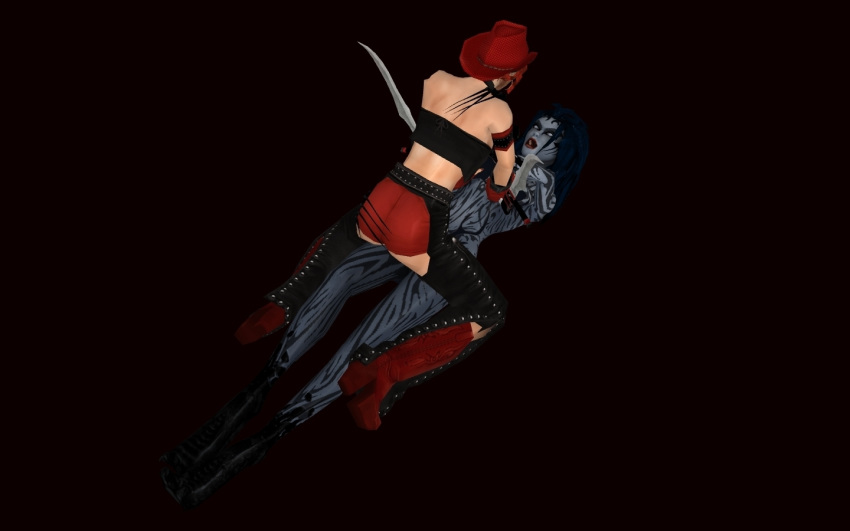 3d bloodrayne female female_only ferril garry's_mod multiple_girls rayne xnalara yuri