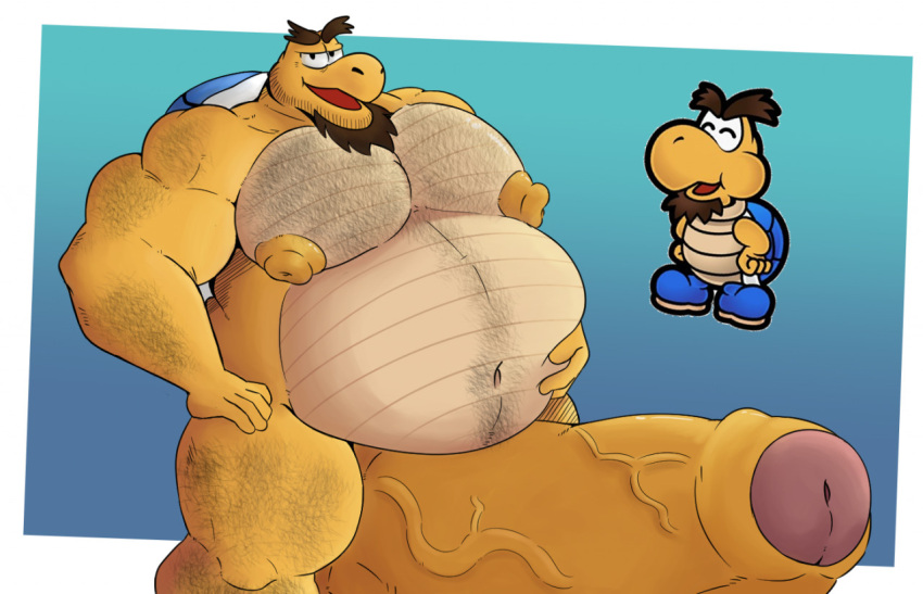 abe_waton biceps chubby furry hairy hyper hyper_balls hyper_genitalia hyper_muscles hyper_penis hyper_testicles koopa koopa_troopa koopley male male_focus male_only mario_(series) muscle muscles muscular muscular_arms muscular_ass muscular_back muscular_legs muscular_male muscular_thighs nintendo nipples paper_mario pecs veins veiny_penis