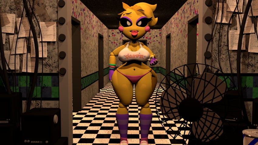 2022 3d big_ass big_butt five_nights_at_freddy's fnaf large_ass large_butt solo toy_chica_(eroticphobia) toy_chica_(fnaf) xxxfabianxxx