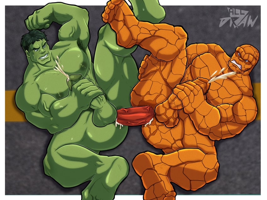 all_draw ben_grimm fantastic_four gay hulk male male_only marvel tagme the_thing_(marvel) yaoi