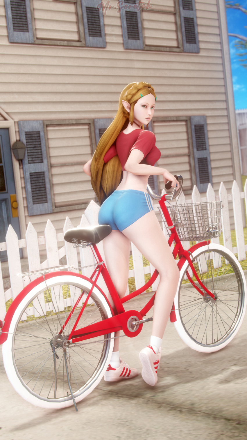 3d 3d_(artwork) bicycle breath_of_the_wild honey_select illusion_soft misterscratch princess_zelda studio_neo the_legend_of_zelda zelda_(breath_of_the_wild)