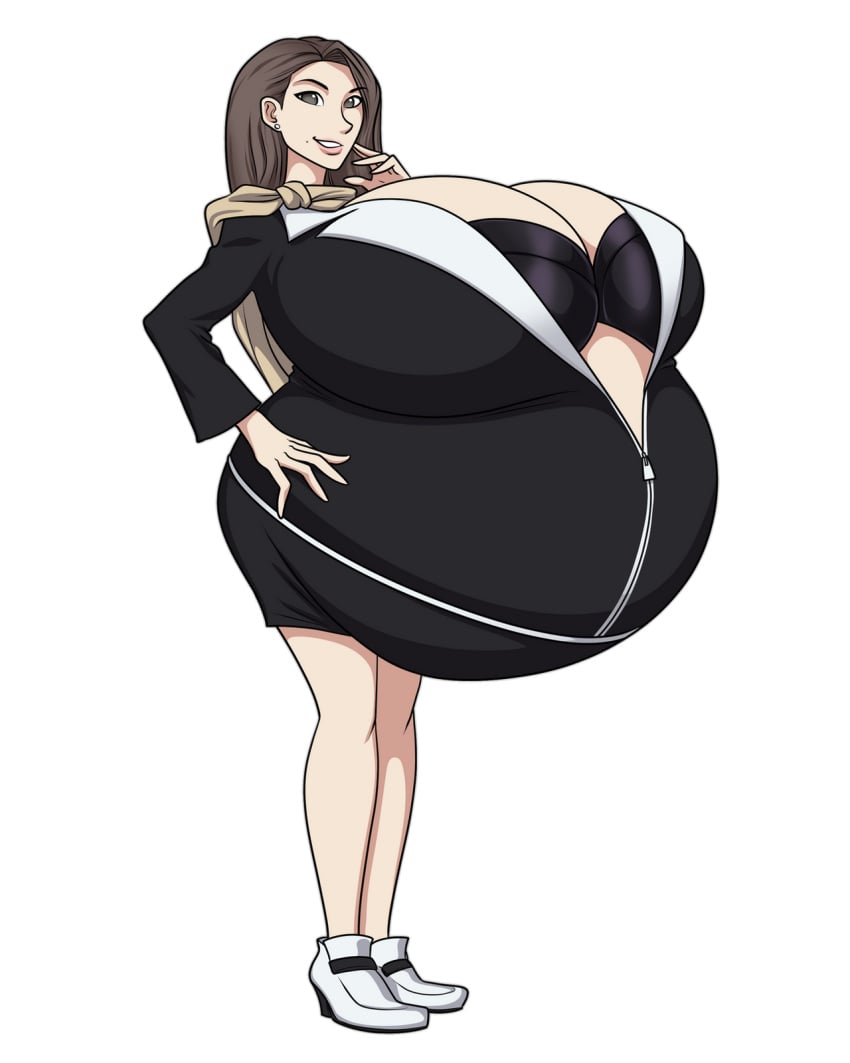 1girls belly big_belly big_breasts bra breasts bursting_breasts cleavage female gyakuten_saiban huge_belly hyper_pregnancy massive_breasts mia_fey pregnant riddleaugust solo_female tight_clothing