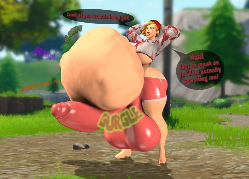 1futa 3d balls belly big_belly blonde_hair erection erection_under_clothes futa_only futadom futanari futasunstrider huge_belly massive_balls open_mouth oral_vore penis same_size_vore shannonthefempyro shorts solo stomach_noises sunninsfw sunny_(sunninsfw) tenting tongue_out underboob vore