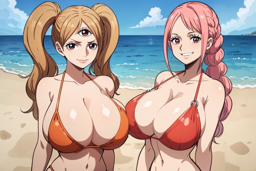 ai_generated artist_request charlotte_pudding female female_only one_piece rebecca_(one_piece) swimsuit teenage_girl