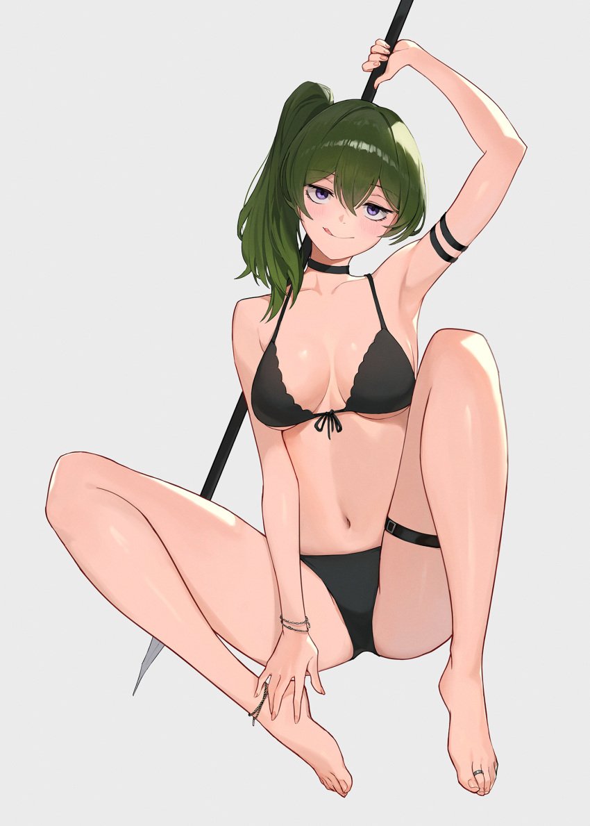 breasts female female_only green_hair jason_kim jasonkim looking_at_viewer solo sousou_no_frieren tagme ubel_(sousou_no_frieren)