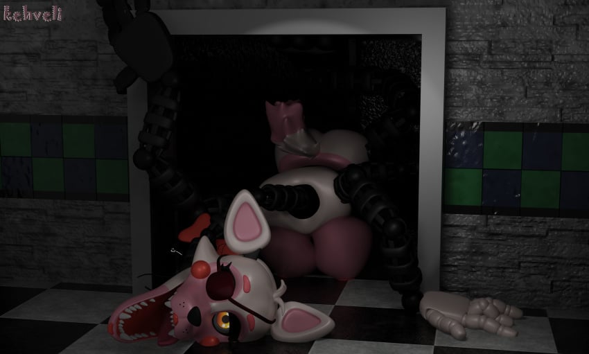 3d five_nights_at_freddy's five_nights_at_freddy's_2 kemmanen mangle_(fnaf) solo_female