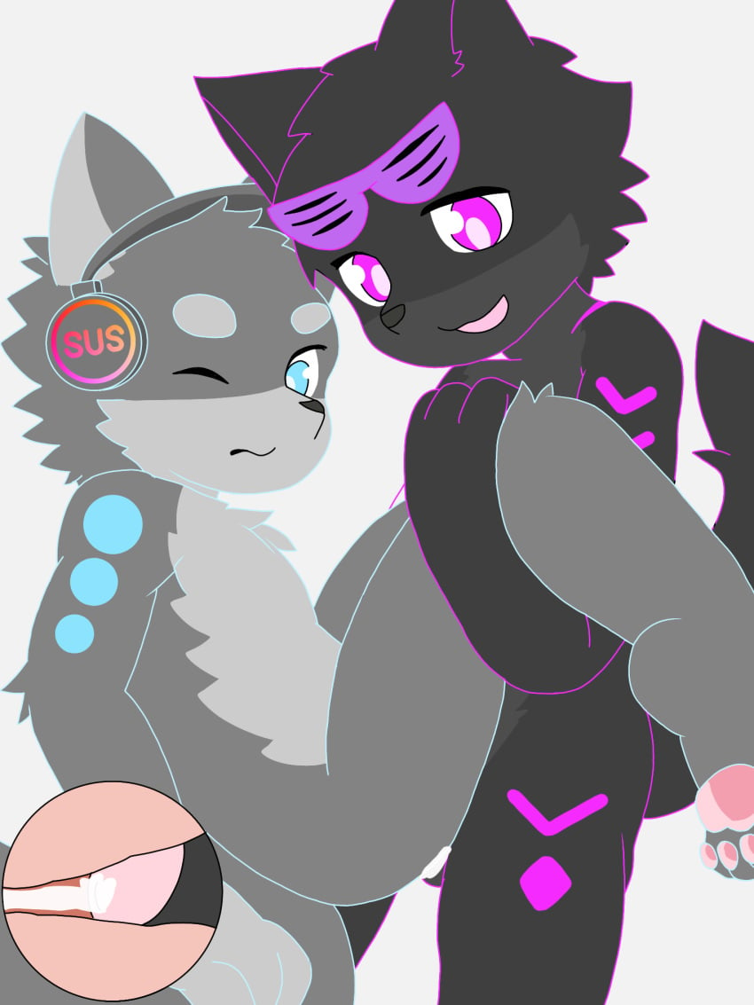 2boys 7n7o ass cum cum_in_ass dick furry furry_ass furry_only gay jammer_(kaiju_paradise) kaiju_paradise male male_only nightshade_(kaiju_paradise) onryokung(artist) roblox roblox_game source_request tagme wolf