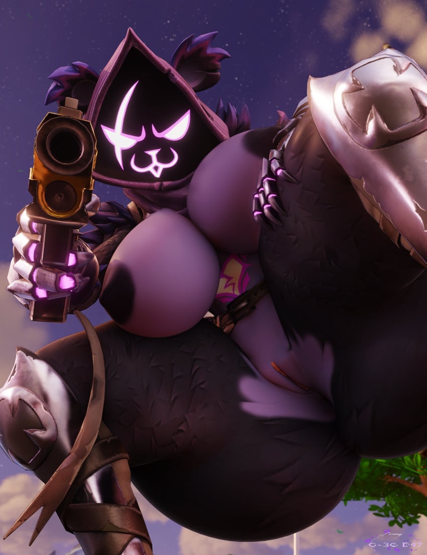 3d 3d_(artwork) anthro ass big_ass big_breasts big_thighs breasts female female_only fortnite fur furry geodat64 gigantic_ass gigantic_thighs gun huge_ass huge_breasts huge_thighs looking_at_viewer pussy raven_team_leader tagme thick_hips thick_thighs thighs wide_hips