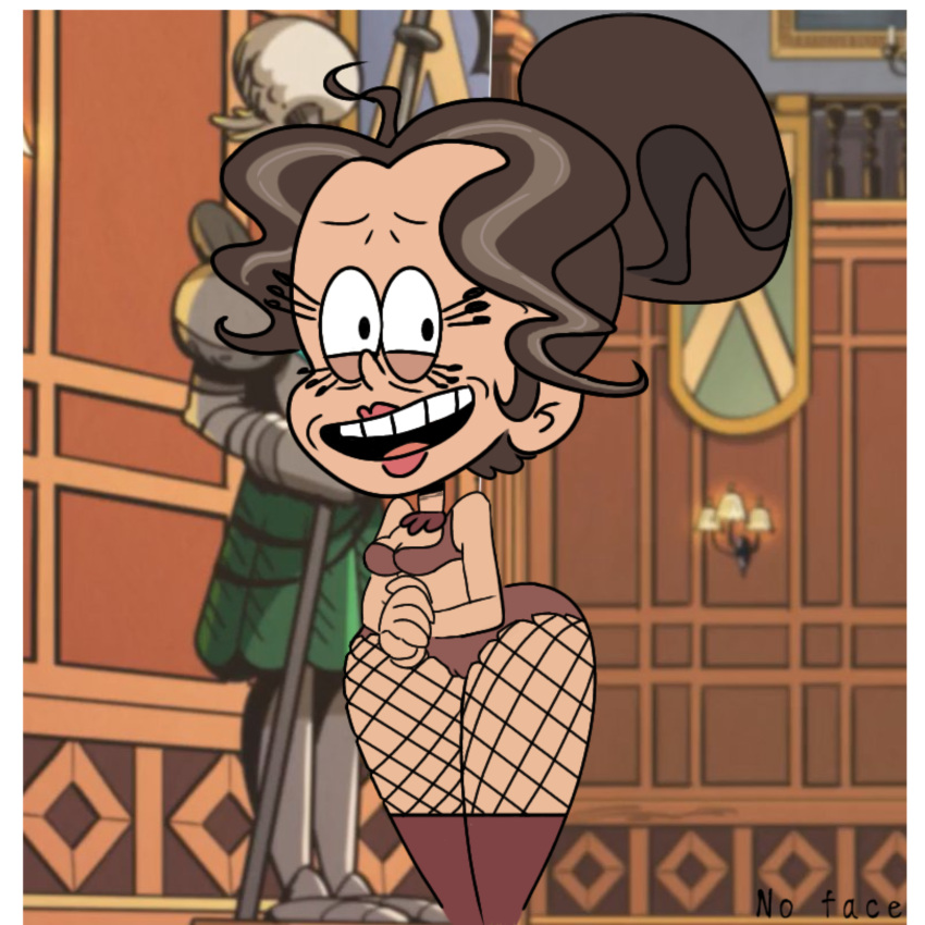 ass cameltoe fishnets hips morag_(the_loud_house) panties the_loud_house