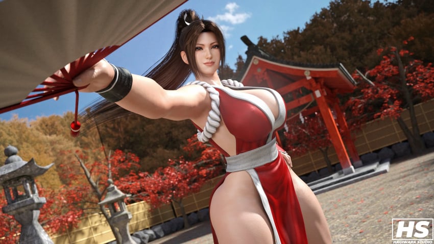 1girls 2024 3d 3d_(artwork) armpits artist_logo asian asian_female ass big_ass big_breasts big_butt black_hair breasts brown_eyes butt cleavage color dress fan fatal_fury femme_fatale full_color hagiwara_studio huge_breasts japanese japanese_clothes japanese_female king_of_fighters kunoichi kunoichi_dress large_ass large_breasts large_butt light-skinned_female light_skin long_hair looking_at_viewer mai_shiranui ninja ponytail red_clothing red_dress seductive snk snk_heroines:_tag_team_frenzy thick_thighs thighs very_long_hair video_game_character video_game_franchise video_games voluptuous voluptuous_female