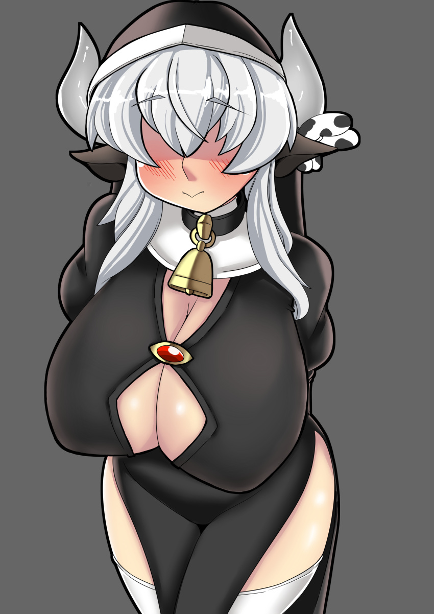 big_breasts cow_girl mralee nun_outfit