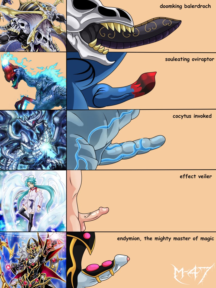 anthro cocytus_invoked doomking_balerdroch duel_monster effect_veiler endymion_the_mighty_master_of_magic group hi_res human humanoid m-47 m47sergal male male_only mammal souleating_oviraptor yu-gi-oh!