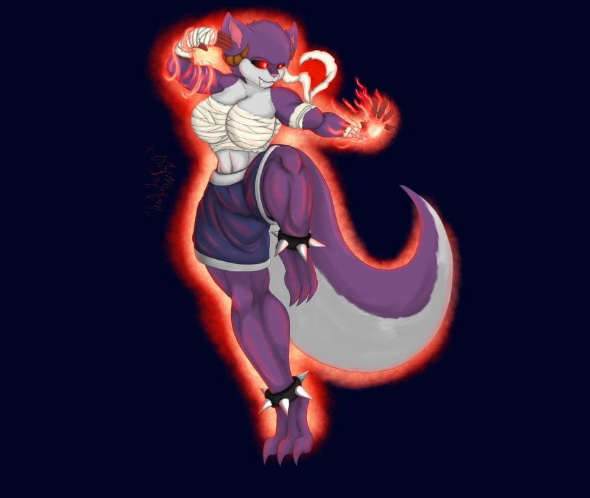 absurd_res anthro female hi_res levidos muscular muscular_female solo