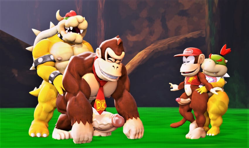 3d_(artwork) abs anal anal_sex anthro anthro_on_anthro anthro_only anthro_penetrated anthro_penetrating anthro_penetrating_anthro balls ballsack bara barefoot boner bottomless bottomless_male bowser bowser_jr. closed_eyes clothes completely_nude completely_nude_male cute diddy_kong donkey_kong donkey_kong_(series) dr.ivopingasnik erect_nipples erect_penis erection gay gay_sex group group_sex half-closed_eyes hat looking_pleasured male male/male male_nipples male_only male_penetrated male_penetrating male_penetrating_male mario_(series) mostly_nude mostly_nude_male muscular muscular_anthro muscular_male nipples nude nude_male pecs pectorals penetration penis penis_out sfm shirt source_filmmaker tie yaoi