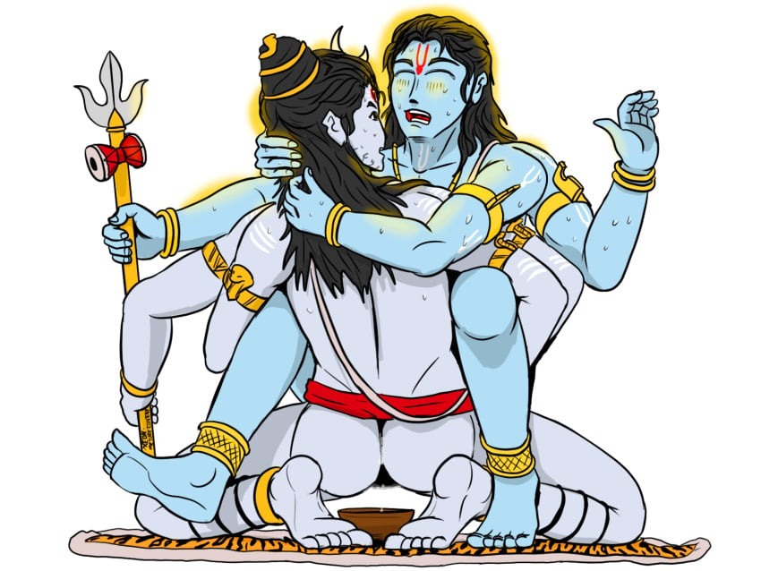 2boys ass_juice ass_shot bangle bangles blasphemy blue_body blue_nipples blue_skin blush blushing bowl closed_eyes collected_cum collecting_cum deity divine dripping dripping_cum dripping_milk dripping_penis dripping_pussy dripping_semen gay gay_domination gay_sex god gods hindu_mythology holding_object kneeling leg_bracelet long_hair long_hair_male male male_only male_penetrated male_penetrating milk multi_arm multi_limb mythology open_mouth orgasm orgasm_denial orgasm_face orgasm_from_anal penetration penile_penetration pleasure_face pleasure_rape religion religious request shiva sweat sweatdrop sweating tears tears_in_eyes tears_of_joy tears_of_orgasmic_joy tears_of_pleasure tiger_skin vachalenxeon yaoi